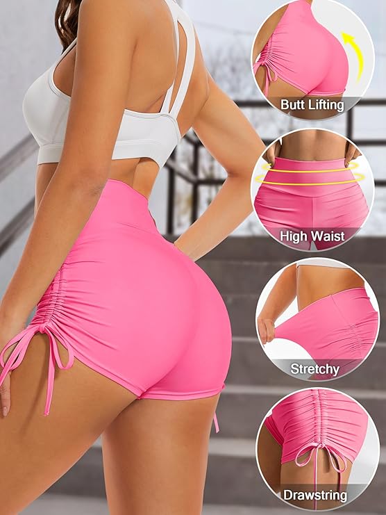 Butt Lifting Shorts for Women High Waist Yoga Shorts